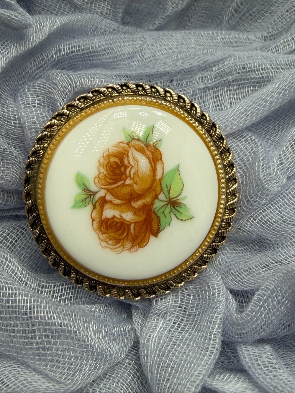 Vintage Glass Scarf Clip